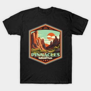 Pinnacles National Park Vintage WPA Style Outdoor Badge T-Shirt